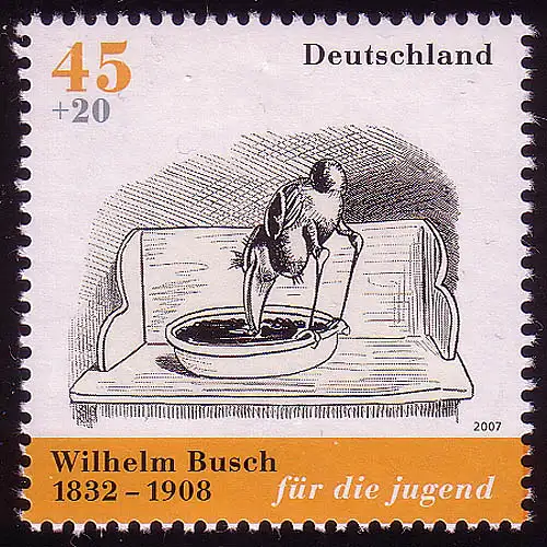 2606 Jugend Wilhelm Busch 45+20 C, postfrisch **