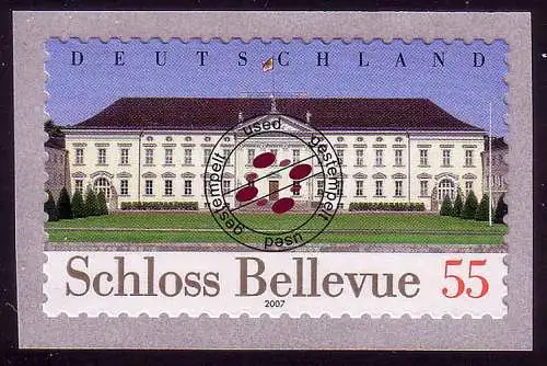 2604 Schloß Bellevue SELBSTKLEBEND, gestempelt O