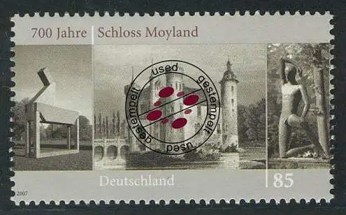 2602 Schloß Moyland, gestempelt O