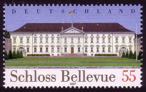 2601 Schloß Bellevue NASSKLEBEND, postfrisch **