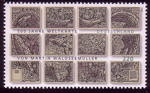 2598 Carte du monde de Martin Waldseemüller **