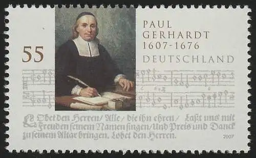 2592 Paul Gerhardt, postfrisch **