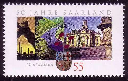 2581 Saarland O gestempelt