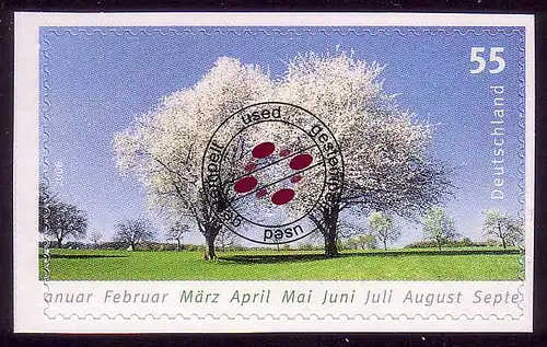 2574 Jahreszeiten Kirschbäume selbstklebend aus MH65 O