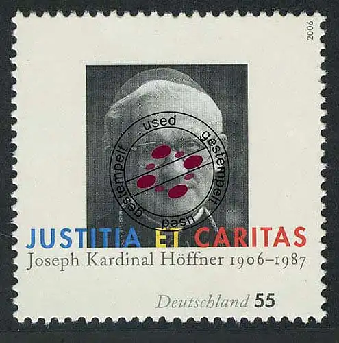 2572 Joseph Kardinal Höffner, gestempelt O