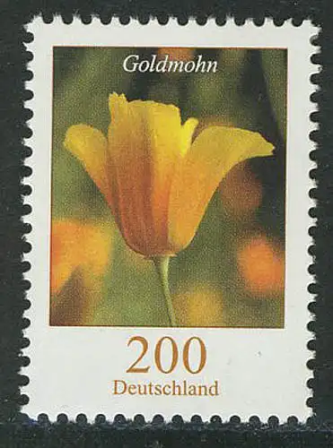 2568 Blumen 200 C Goldmohn, postfrisch **