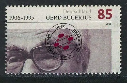 2538 Gerd Bucerius, gestempelt O