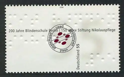 2525 Dienst am Nächsten Braille-Schrift, gestempelt O