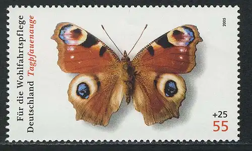 2502 Wofa papillons 55+25 C oeil de paon