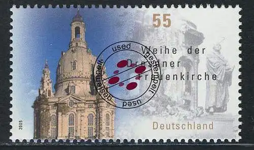 2491 Dresdner Frauenkirche, gestempelt O