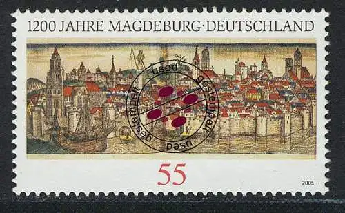 2487 Magdeburg, gestempelt O