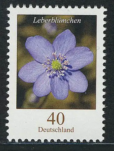 2485 Blumen 40 C Leberblümchen, postfrisch **