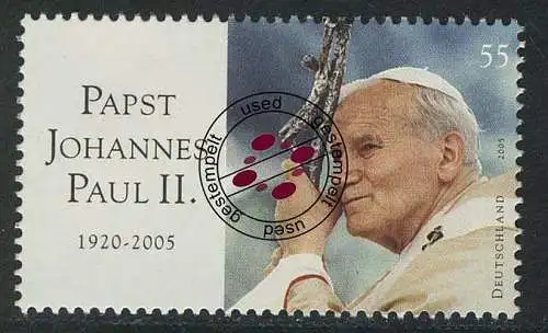 2460 Papst Johannes Paul II, gestempelt O