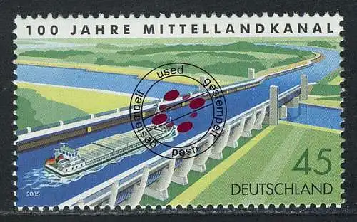 2454 Mittellandkanal, gestempelt O