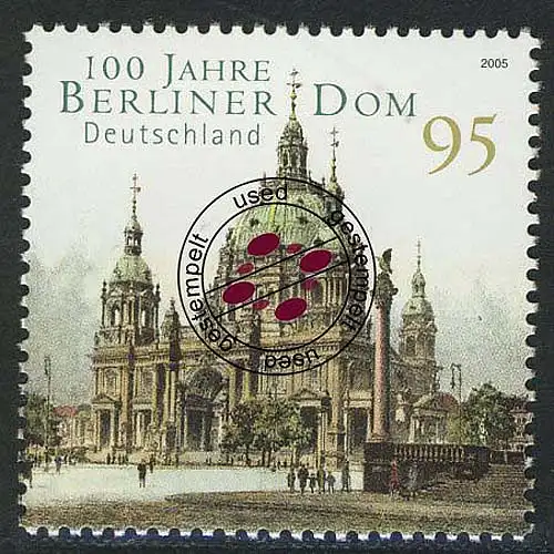 2445 Berliner Dom NASSKLEBEND, gestempelt O