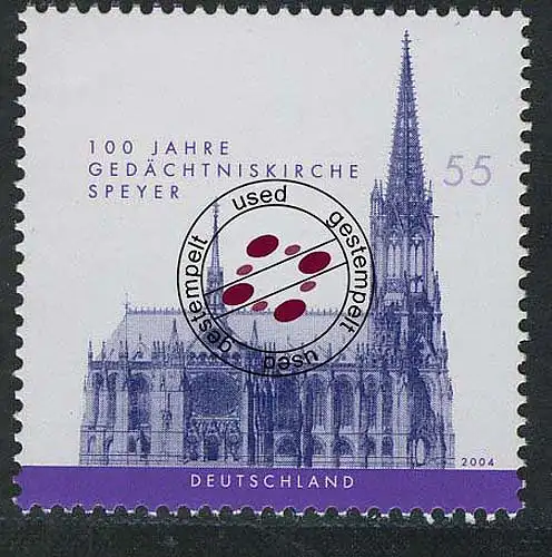 2415 Gedächtniskirche Speyer, gestempelt O