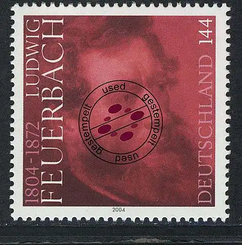 2411 Ludwig Feuerbach, gestempelt, gestempelt O