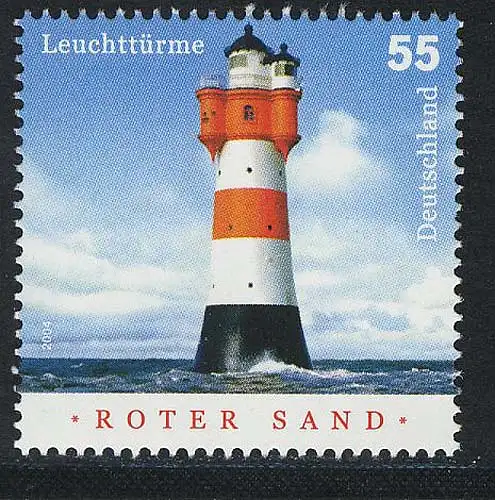 2410 Leuchtturm Roter Sand NASSKLEBEND, postfrisch **