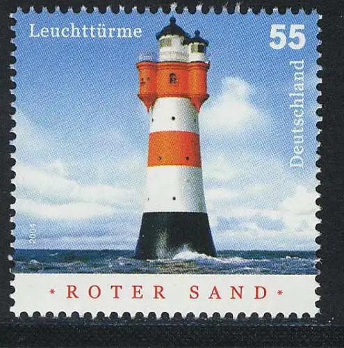 2410 Leuchtturm Roter Sand NASSKLEBEND, postfrisch **
