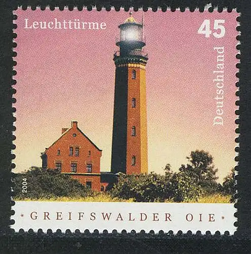 2409 Leuchtturm Greifswalder Oie NASSKLEBEND, postfrisch **