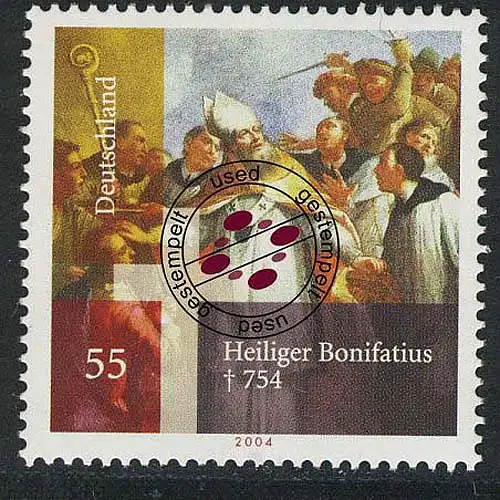 2401 heiliger Bonifatius, gestempelt O