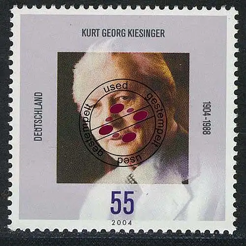 2396 Kurt Georg Kiesinger O gestempelt