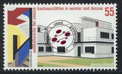 2394 UNESCO Bauhaus Weimar und Dessau, gestempelt O