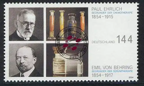 2389 Nobelpreis Paul Ehrlich und Emil von Behring, gestempelt O