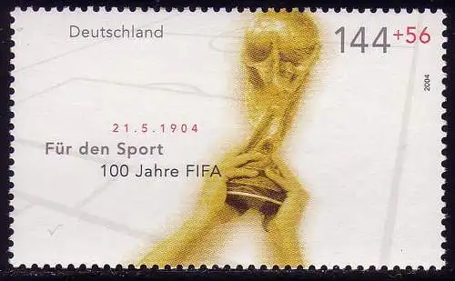 2386 Sporthilfe 144+56 Cent Fußball FIFA-Pokal, postfrisch **