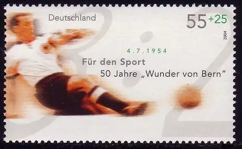 2385 Sporthilfe 55+25 Cent Max Morlock - Das Wunder von Bern, postfrisch **