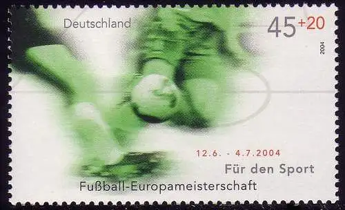 2382 Sporthilfe 45+20 Cent, Fußball, postfrisch **