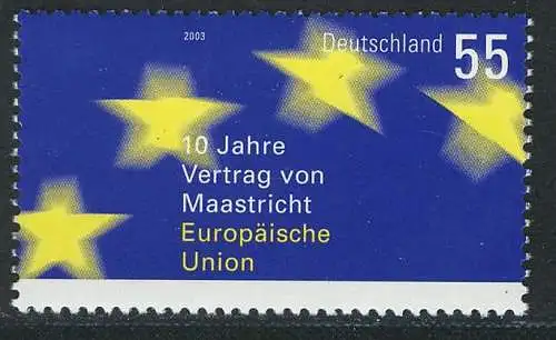 2373 Maastricht Europäische Union, postfrisch **