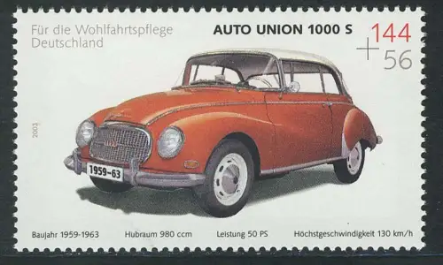 2366 Wohlfahrt Oldtimer 144+56 C Auto Union, postfrisch **