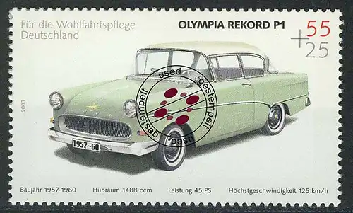 2363 Wohlfahrt Oldtimer 55+25 C Opel Olympia O