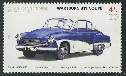 2362 Wohns Oldtimer 45+20 C Wartburg 311 **