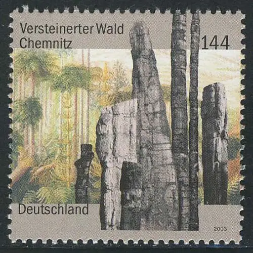 2358 Naturdenkmäler Versteinerter Wald Chemnitz, postfrisch **