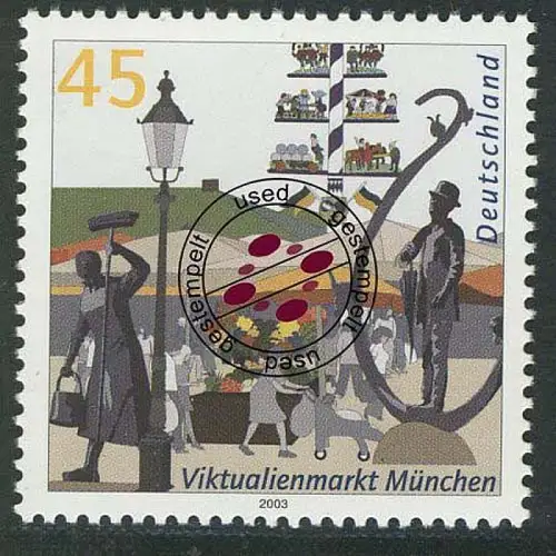 2356 Viktualienmarkt München, gestempelt O