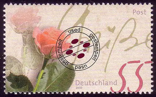 2317 Post Rosengruß O gestempelt