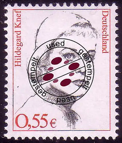 2296 Frauen 0,55 Euro Hildegard Knef O
