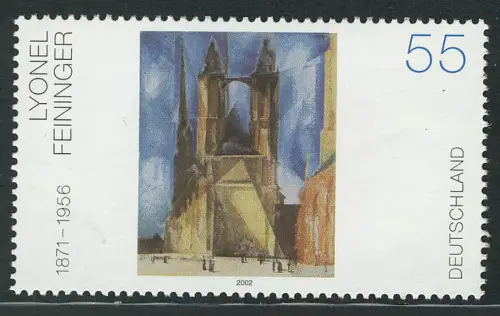 2294 Deutsche Malerei Lyonel Feininger, postfrisch **