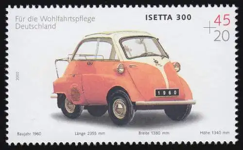 2289 Wohlfahrt Oldtimer 45+20 C BMW Isetta 300, postfrisch **