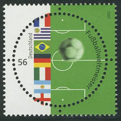 2258 Fußballweltmeister Flaggen, postfrisch **