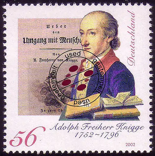 2241 Adolph Freiherr von Knigge O gestempelt