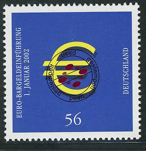 2234 Introduction de l'euro O Tamponné