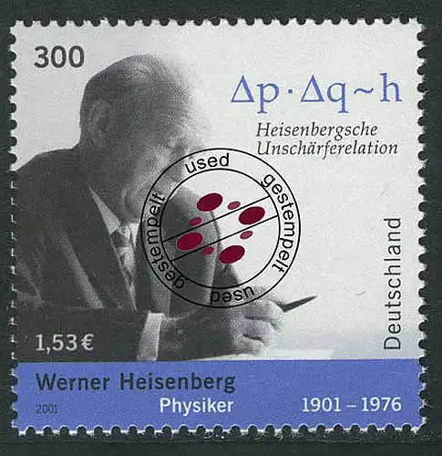 2228 Werner Heisenberg O gestempelt