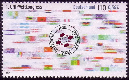 2215 UNI-Gewerkschaftsweltkongress O gestempelt