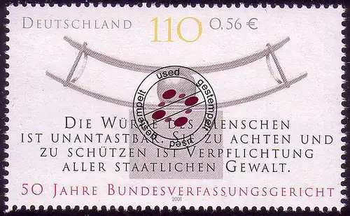 2214 Bundesverfassungsgericht O gestempelt