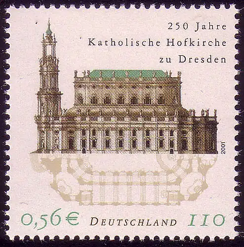 2196 Katholische Hofkirche Dresden, postfrisch **