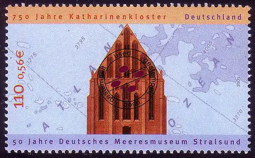 2195 Katharinenkloster Stralsund O gestempelt