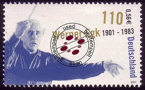 2186 Werner Egk O gestempelt